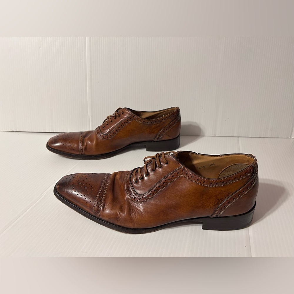To Boot New York Adam Derrick brown leather oxford dress shoe men size 10 1/2